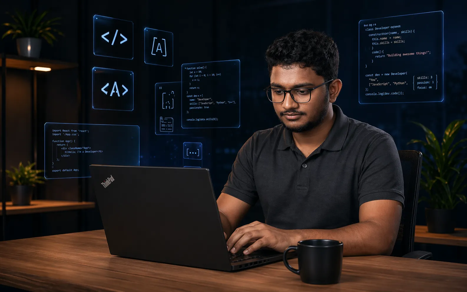 Nuwan at work